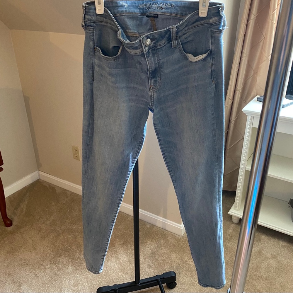 WOMENS 14 LONG American Eagle Jeggings